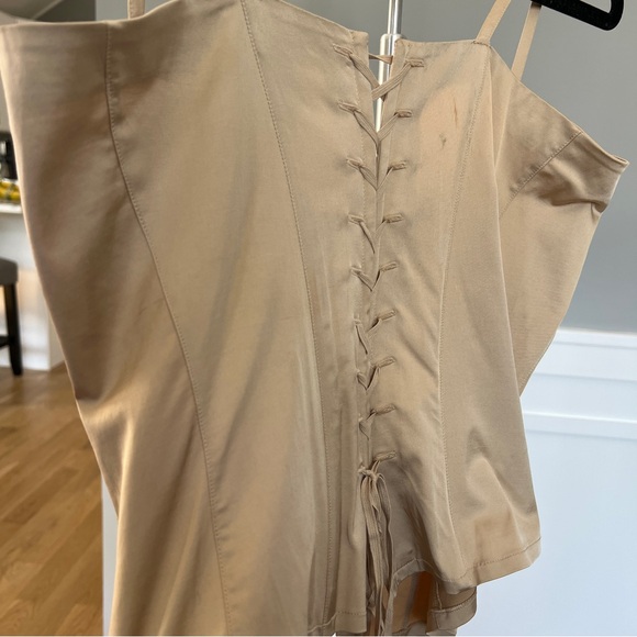 La Perla Corset with Gold Hardware and Lace Back - Picture 6 of 14